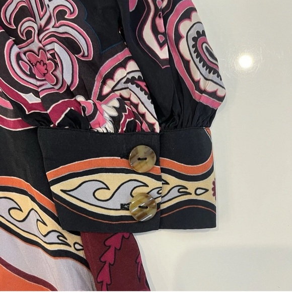 Farm Rio Elegant Paisley Print Midi Dress - Picture 5 of 5